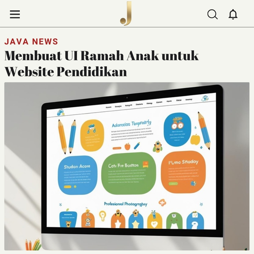 Membuat UI Ramah Anak untuk Website Pendidikan