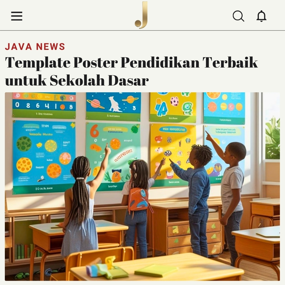 Template Poster Pendidikan Terbaik untuk Sekolah Dasar - javabetsport