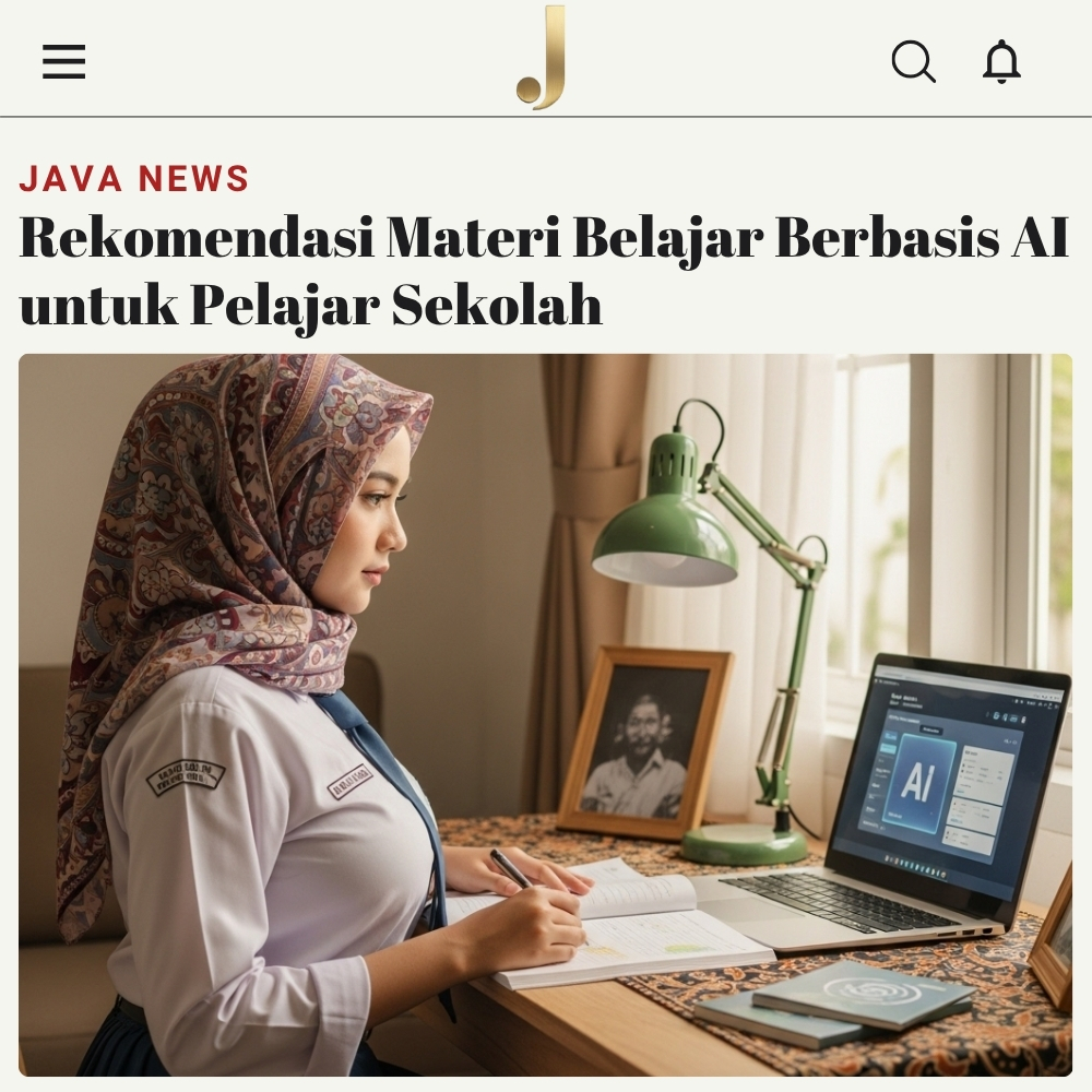 Rekomendasi Materi Belajar Berbasis AI untuk Pelajar Sekolah Javabetsport