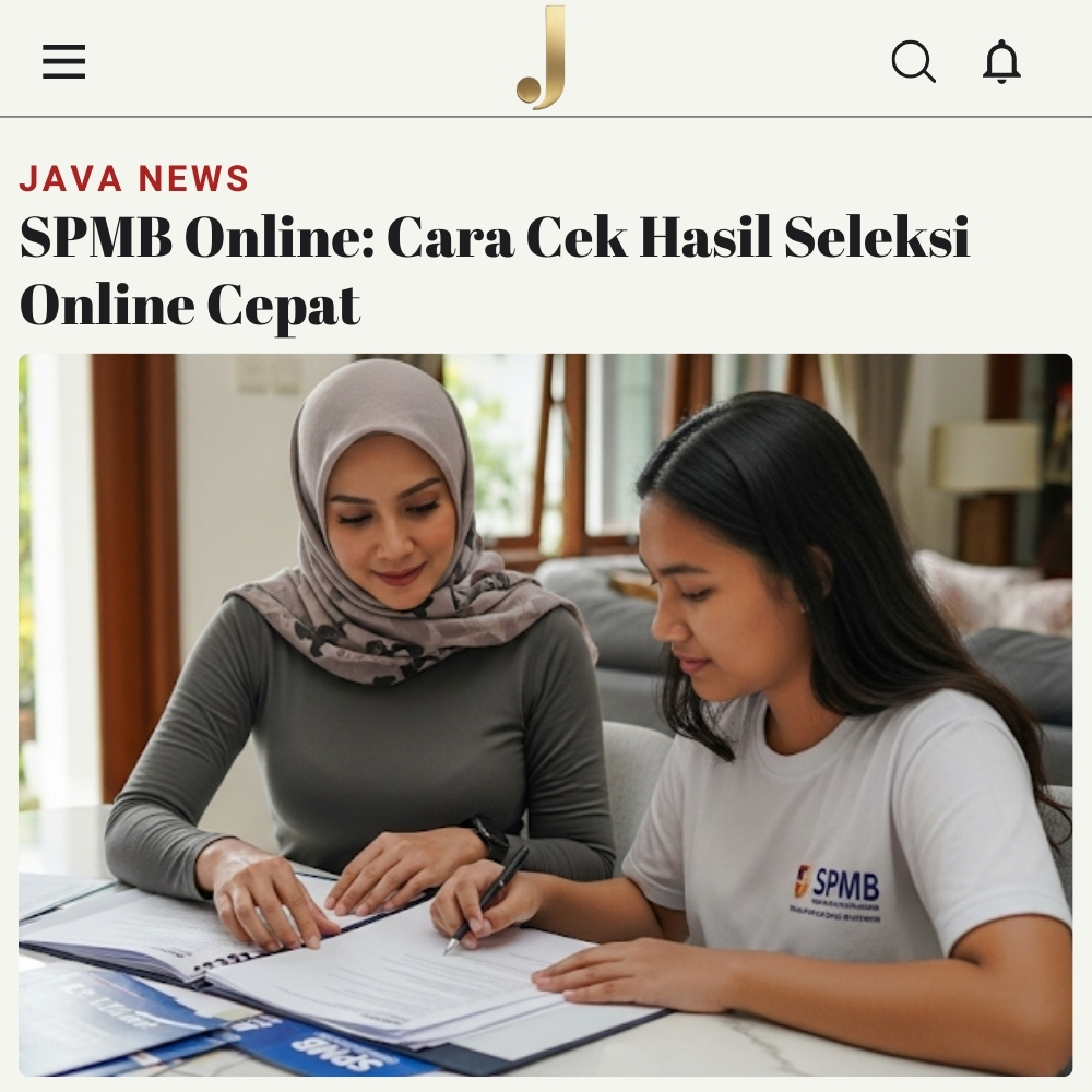 SPMB Online: Cara Cek Hasil Seleksi Online Cepat Javabetsport