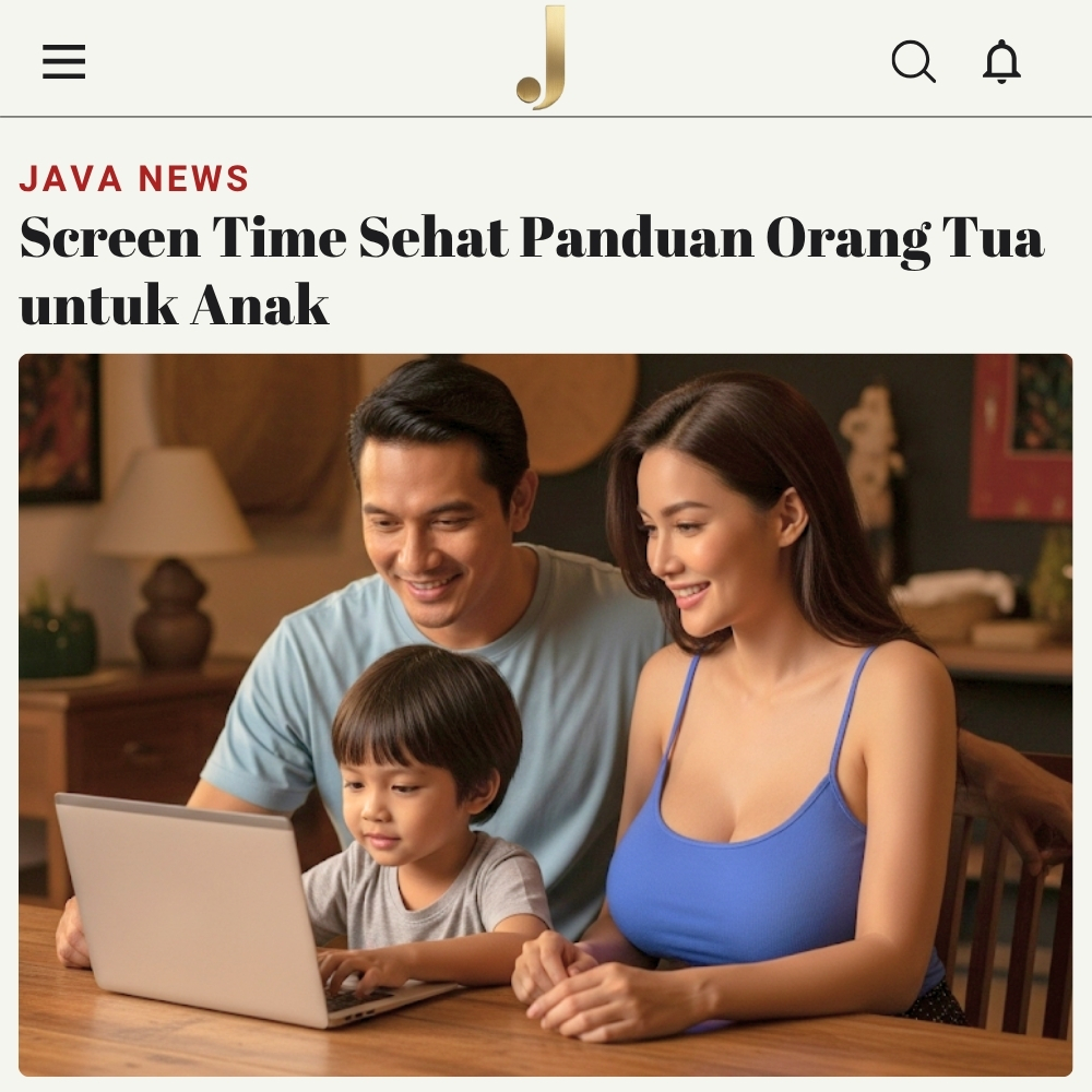 Screen Time Sehat Panduan Orang Tua untuk Anak Javabetsport