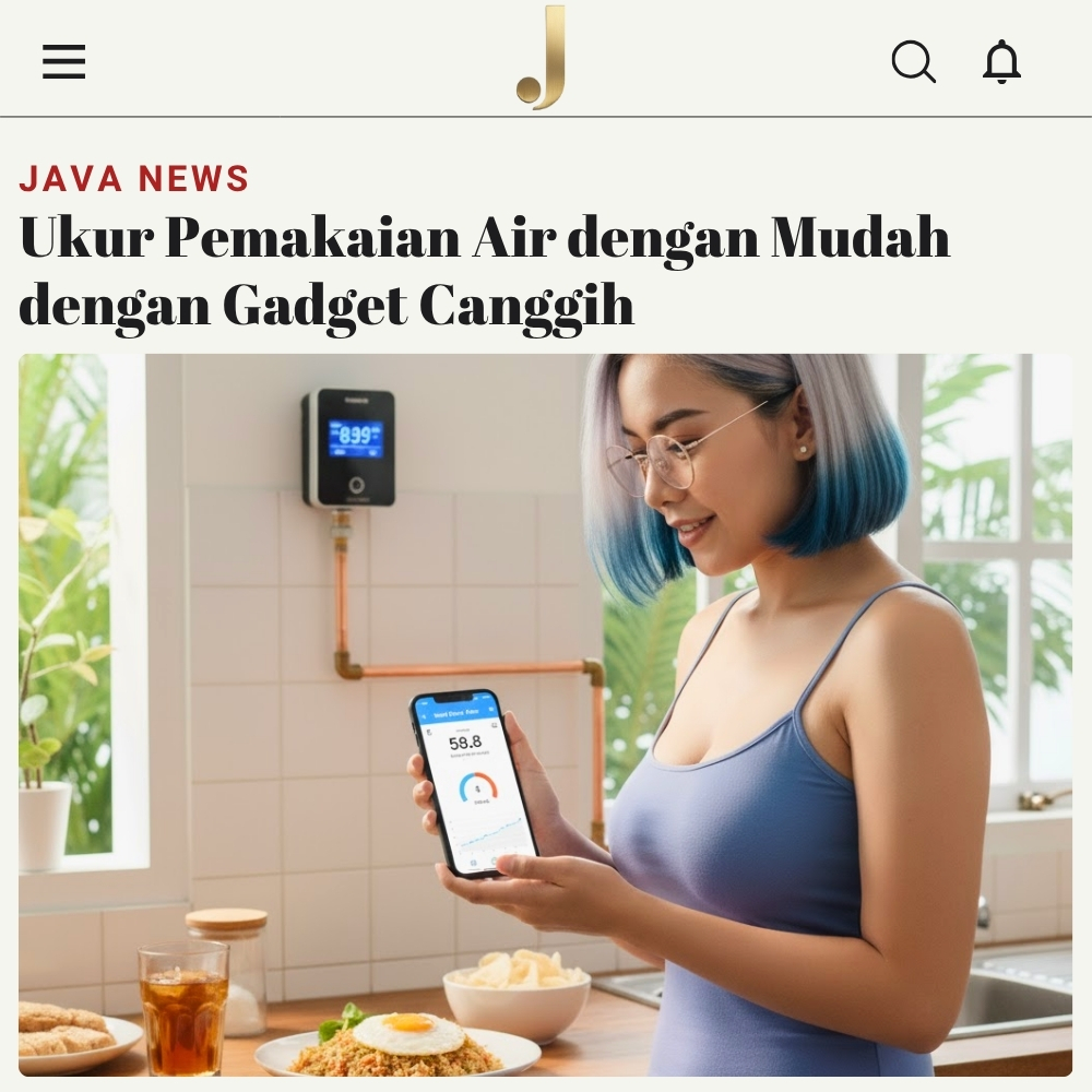 Ukur Pemakaian Air dengan Mudah dengan Gadget Canggih